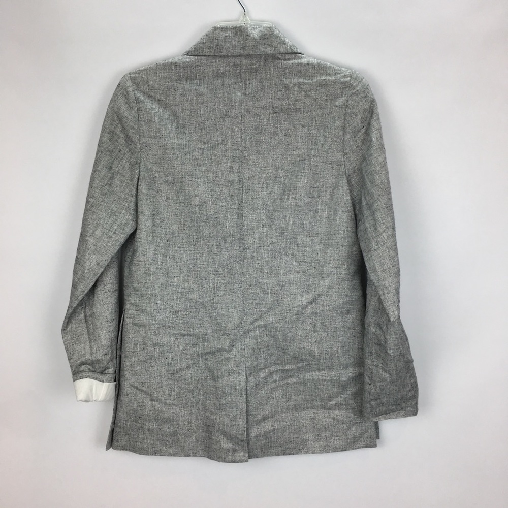 A New Day Metallic Linen Blazer with Side Button - Picture 5 of 8